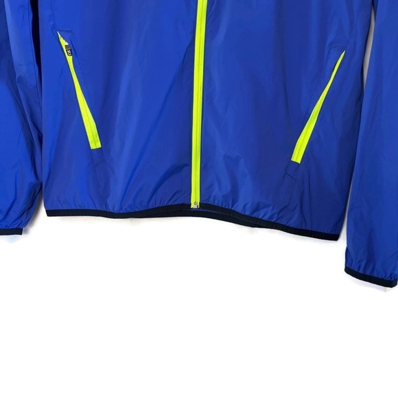 CUTTER & BUCK Men's Breaker Sport Stretch Jacket Blue Size Medium Golf UPF Hood - Picture 5 of 12
